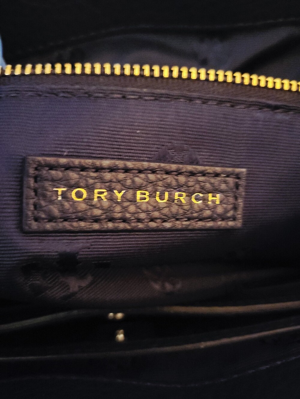 Tory Burch Bryant Quilted Leather East West Tote Bag Hudson Bay Navy Blue - Picture 8 of 13